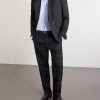 Formal Straight-Leg Pleated Wool Suit Trousers - OU Formal Straight-Leg Pleated Wool Suit Trousers - OU