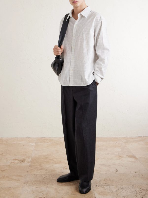 Generous Checked Cotton-Poplin Shirt - OU Generous Checked Cotton-Poplin Shirt - OU