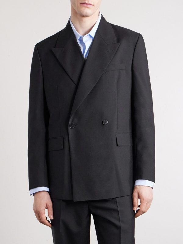 Double Breasted Wool Jacket - FR Double Breasted Wool Jacket - FR