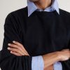 Companion Cropped Cotton and Linen-Blend Sweater - CU Companion Cropped Cotton and Linen-Blend Sweater - CU
