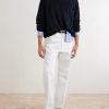 Companion Cropped Cotton and Linen-Blend Sweater - OU Companion Cropped Cotton and Linen-Blend Sweater - OU