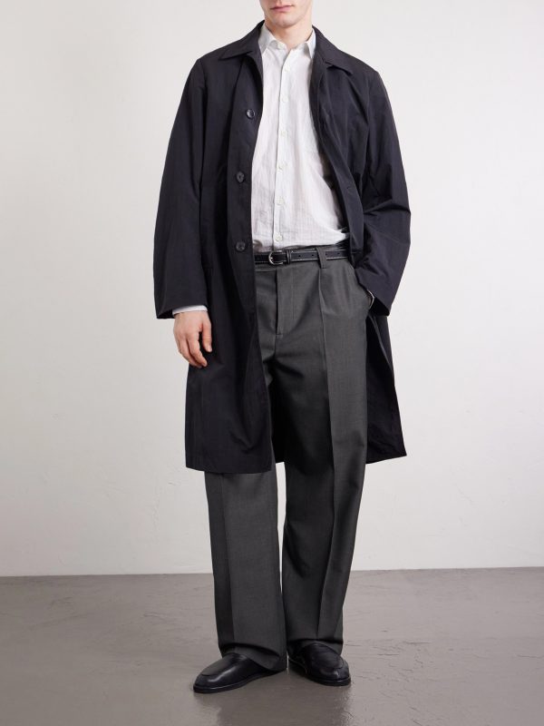 Straight-Leg Pleated Wool Trousers - OU Straight-Leg Pleated Wool Trousers - OU