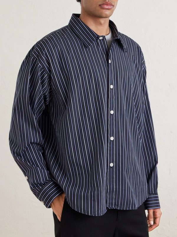 Exact Striped Cotton-Poplin Shirt - FR
