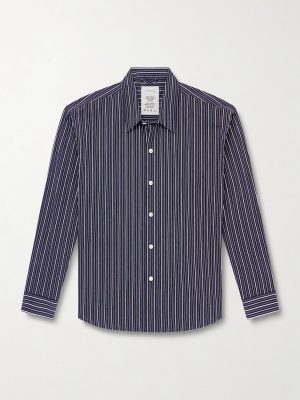 Exact Striped Cotton-Poplin Shirt Exact Striped Cotton-Poplin Shirt