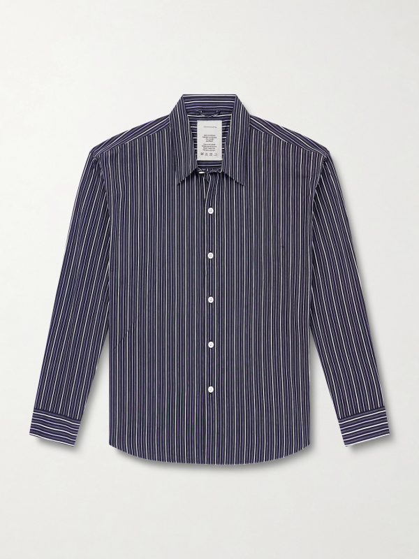 Exact Striped Cotton-Poplin Shirt