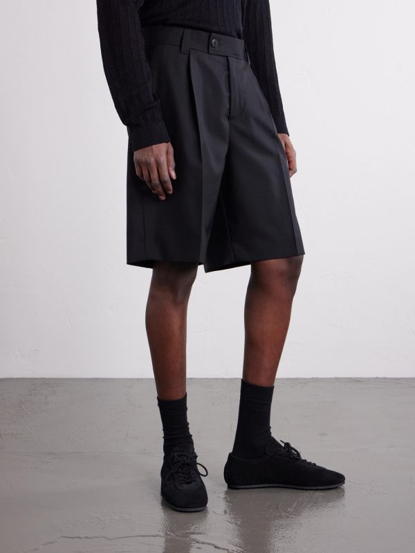 Wide-Leg Wool Shorts - FR Wide-Leg Wool Shorts - FR