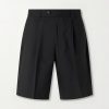 Wide-Leg Wool Shorts Wide-Leg Wool Shorts