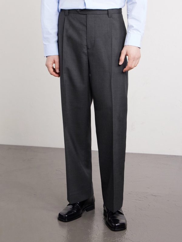 Service Pleated Wool Trousers - FR