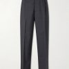 Service Pleated Wool Trousers