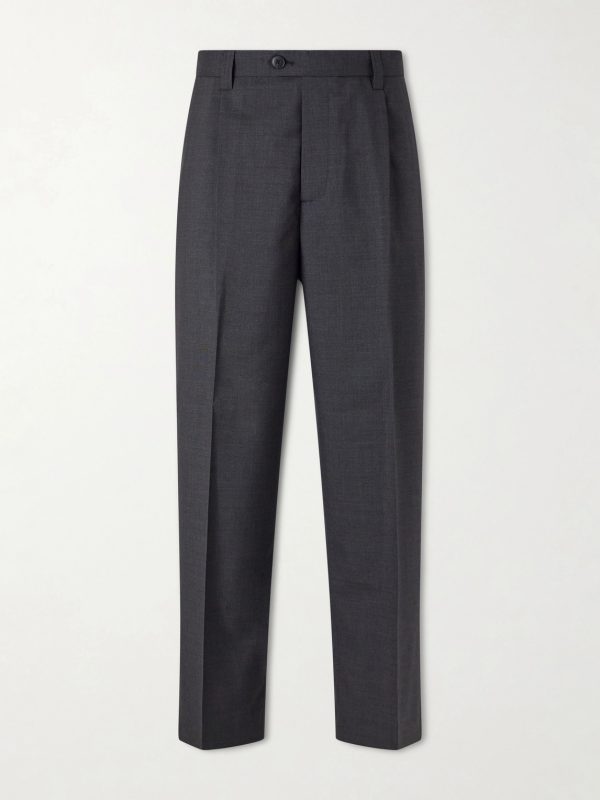 Service Pleated Wool Trousers