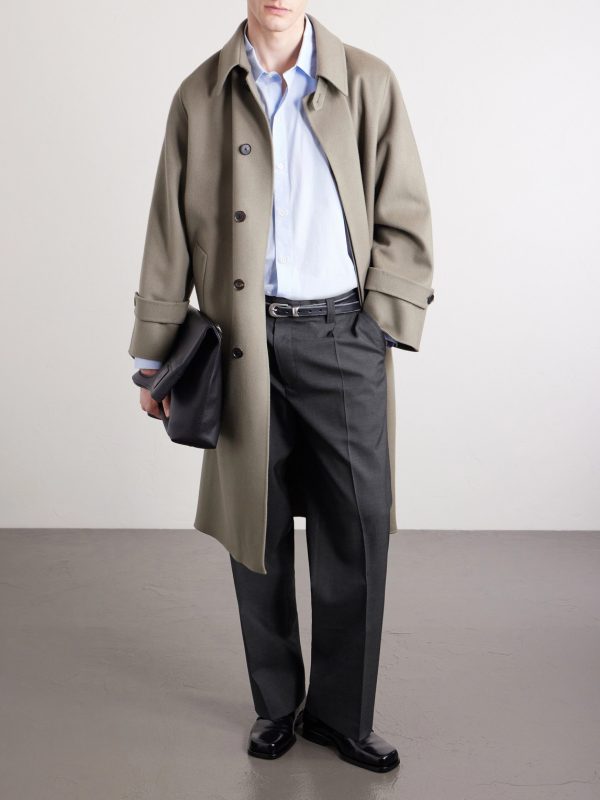 Service Pleated Wool Trousers - OU