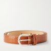 Occasion 2cm Croc-Effect Leather Belt Occasion 2cm Croc-Effect Leather Belt