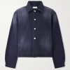 Union Cropped Garment-Dyed Organic Denim Jacket Union Cropped Garment-Dyed Organic Denim Jacket