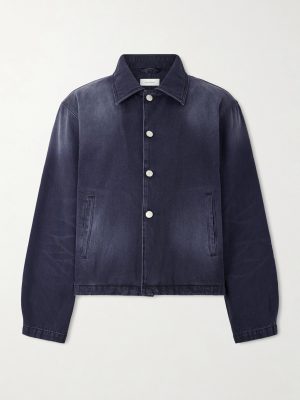 Union Cropped Garment-Dyed Organic Denim Jacket Union Cropped Garment-Dyed Organic Denim Jacket