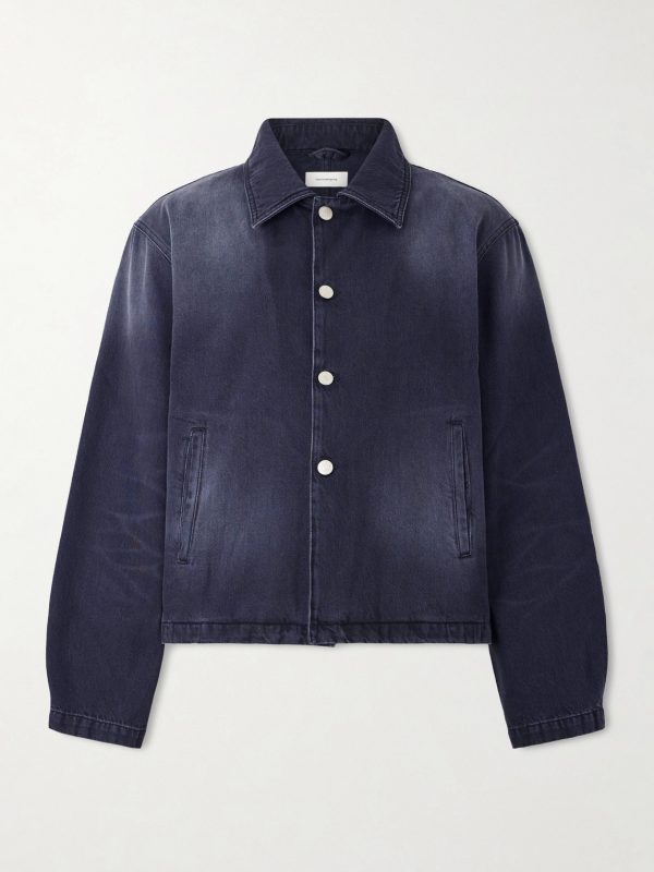Union Cropped Garment-Dyed Organic Denim Jacket Union Cropped Garment-Dyed Organic Denim Jacket