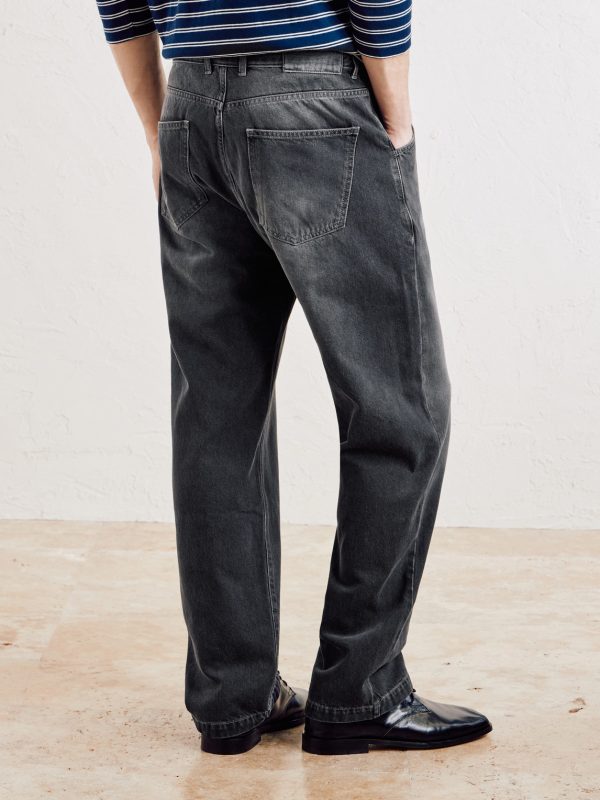 Regular Straight-Leg Organic Jeans - BK