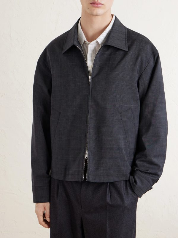 Mail Prince of Wales Checked Wool-Twill Jacket - FR Mail Prince of Wales Checked Wool-Twill Jacket - FR
