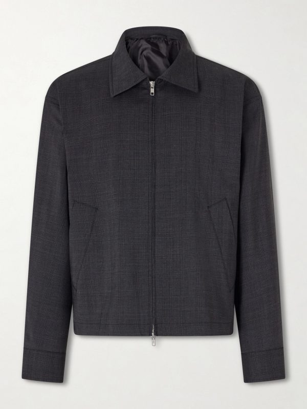 Mail Prince of Wales Checked Wool-Twill Jacket Mail Prince of Wales Checked Wool-Twill Jacket