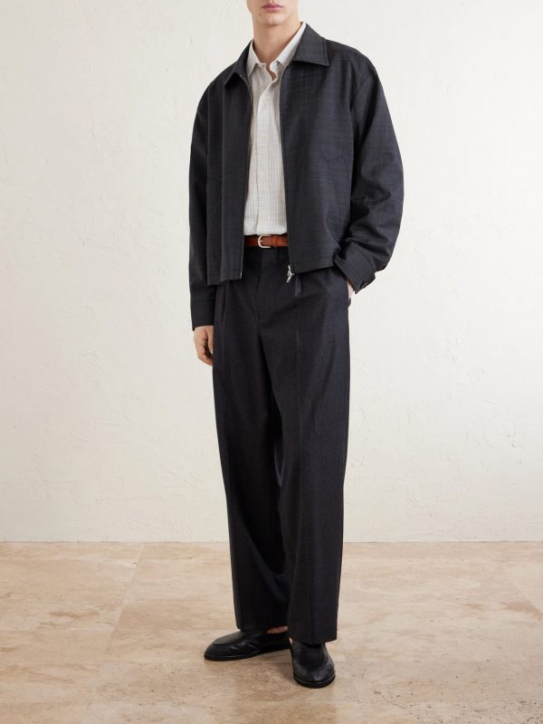 Mail Prince of Wales Checked Wool-Twill Jacket - OU Mail Prince of Wales Checked Wool-Twill Jacket - OU