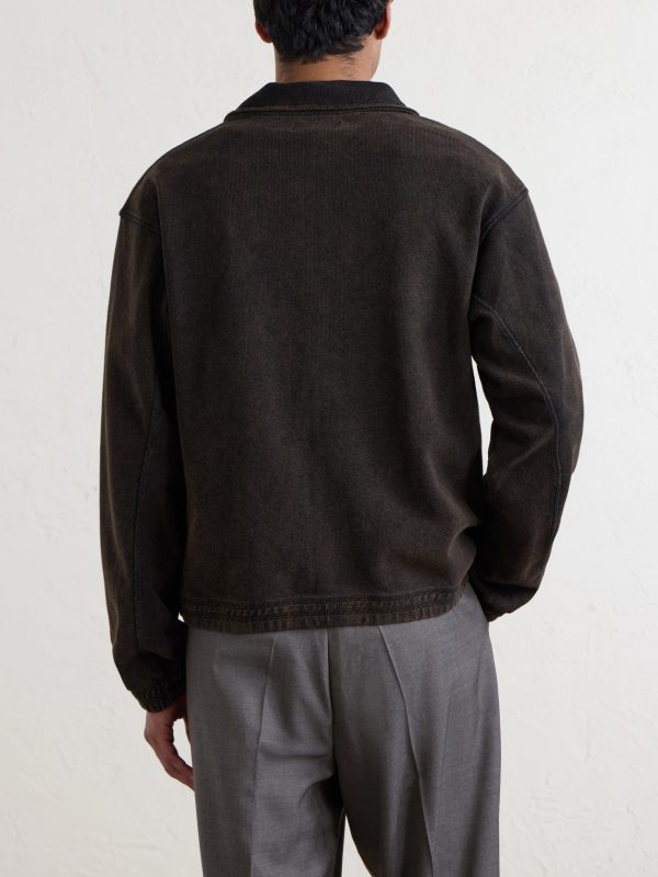 Covet Cotton-Jersey Zip-Up Sweatshirt - BK Covet Cotton-Jersey Zip-Up Sweatshirt - BK