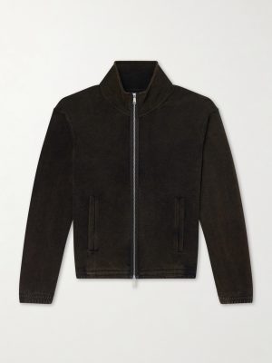 Covet Cotton-Jersey Zip-Up Sweatshirt Covet Cotton-Jersey Zip-Up Sweatshirt