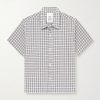 Holiday Checked Textured Cotton-Blend Shirt Holiday Checked Textured Cotton-Blend Shirt