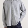 Executive Checked Cotton-Seersucker Shirt - FR Executive Checked Cotton-Seersucker Shirt - FR