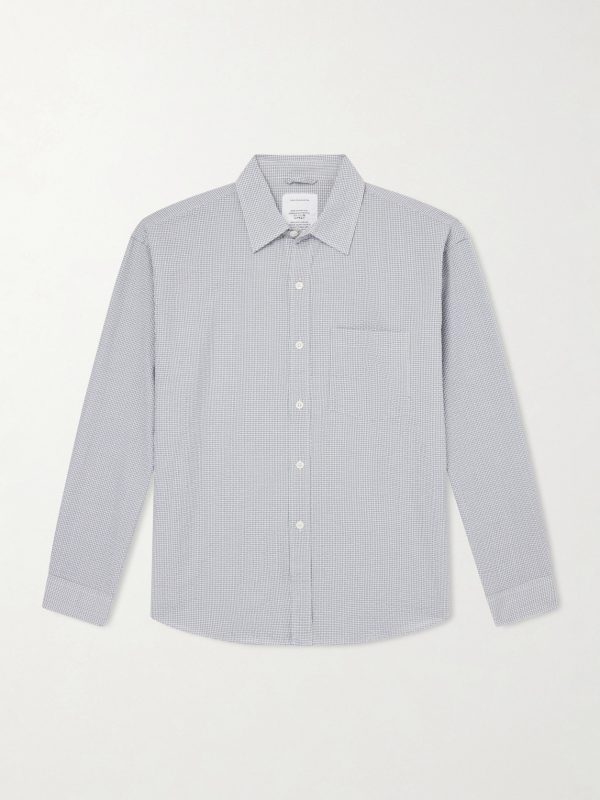 Executive Checked Cotton-Seersucker Shirt Executive Checked Cotton-Seersucker Shirt