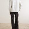Striped Organic Cotton Sweater - BK Striped Organic Cotton Sweater - BK