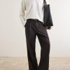 Striped Organic Cotton Sweater - OU Striped Organic Cotton Sweater - OU