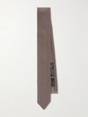 6cm Striped Knitted Silk Tie 6cm Striped Knitted Silk Tie