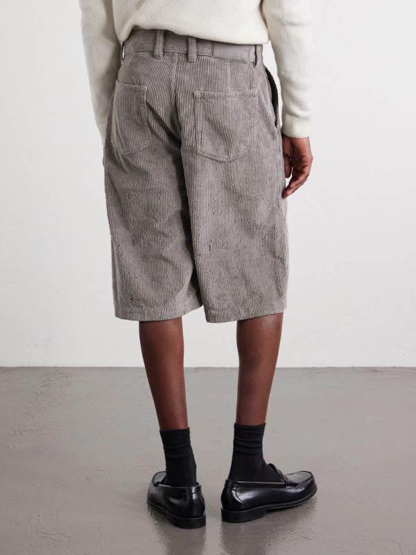 Edition Straight-Leg Cotton-Corduroy Shorts - BK Edition Straight-Leg Cotton-Corduroy Shorts - BK