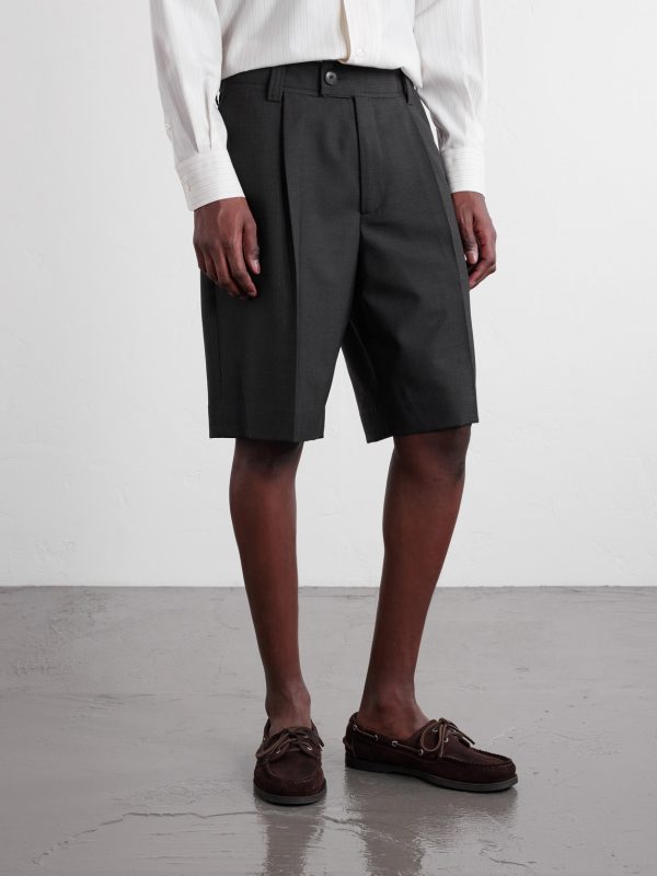 Straight-Leg Wool Shorts - FR Straight-Leg Wool Shorts - FR