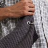 Eyelet Checked Cotton and Linen-Blend Canvas Shoulder Bag - E1