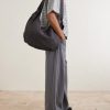Eyelet Checked Cotton and Linen-Blend Canvas Shoulder Bag - OU