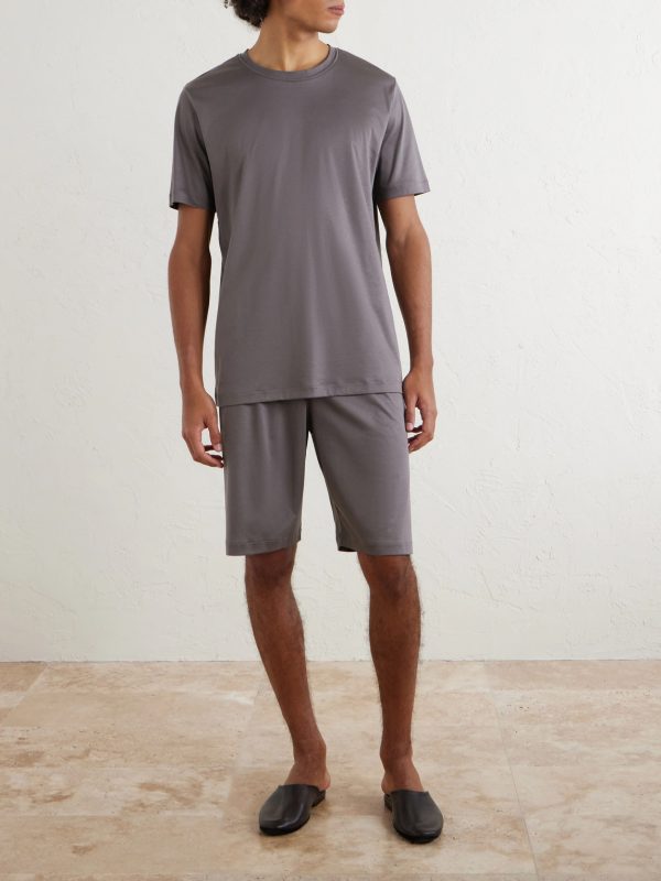 Sea Island Cotton-Jersey Pyjama Set - OU Sea Island Cotton-Jersey Pyjama Set - OU