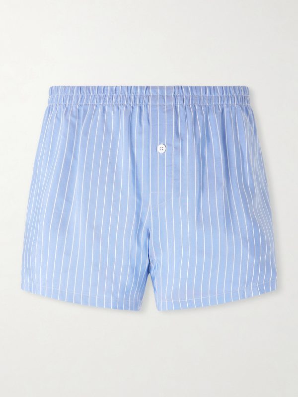 Striped Woven Boxer Shorts