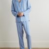 Camp-Collar Striped Woven Pyjama Set - OU Camp-Collar Striped Woven Pyjama Set - OU