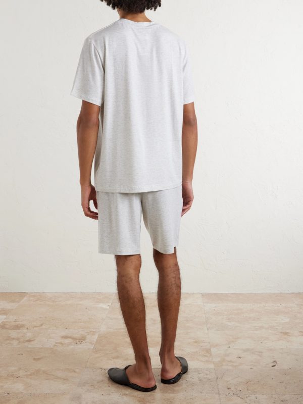 Straight-Leg Lyocell-Blend Jersey Shorts - BK