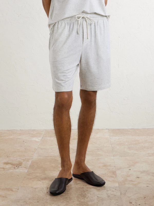 Straight-Leg Lyocell-Blend Jersey Shorts - FR