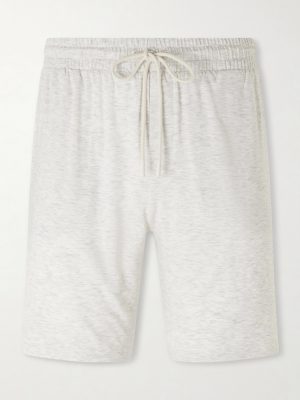 Straight-Leg Lyocell-Blend Jersey Shorts