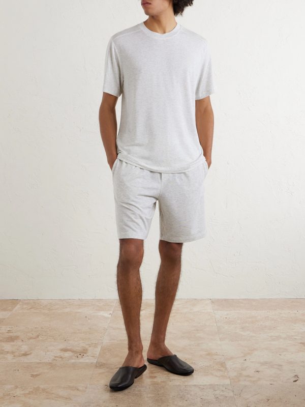 Straight-Leg Lyocell-Blend Jersey Shorts - OU