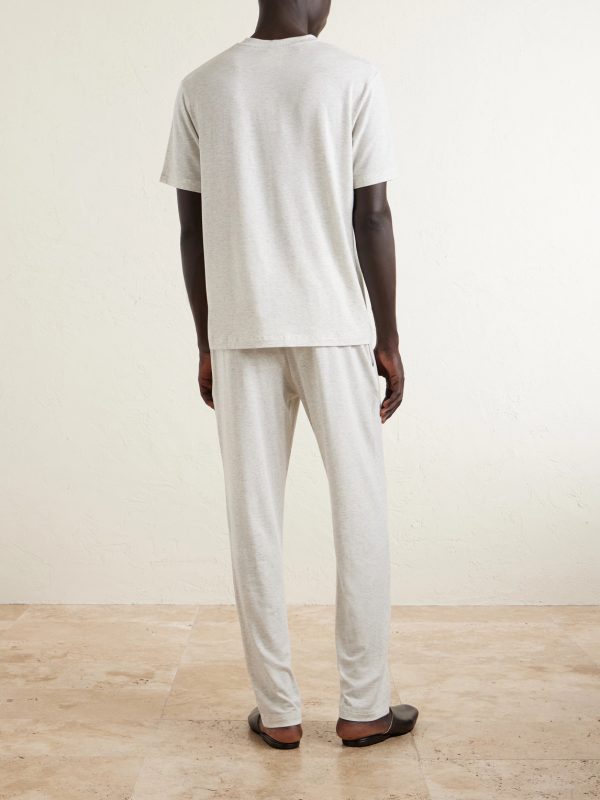 Tapered-Leg Stretch-TENCEL™ Lyocell Pyjama Trousers - BK Tapered-Leg Stretch-TENCEL™ Lyocell Pyjama Trousers - BK