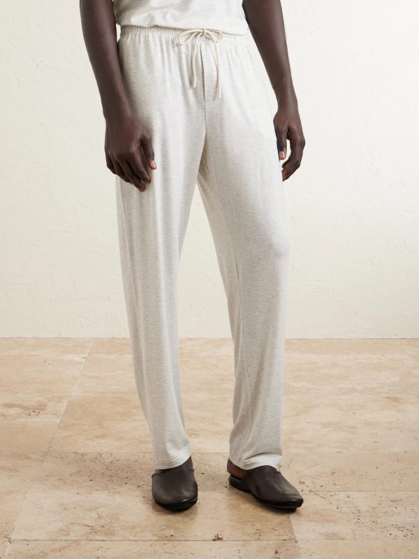 Tapered-Leg Stretch-TENCEL™ Lyocell Pyjama Trousers - FR Tapered-Leg Stretch-TENCEL™ Lyocell Pyjama Trousers - FR