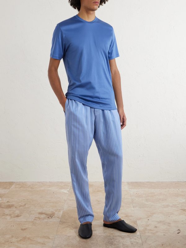 Pinstriped Satin Pyjama Trousers - OU