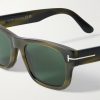 Smith Square-Frame Tortoiseshell Acetate Sunglasses - CU Smith Square-Frame Tortoiseshell Acetate Sunglasses - CU