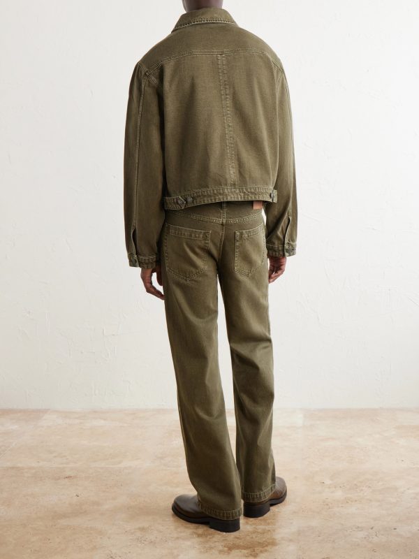 Pita Garment-Dyed Organic Denim Jacket - BK Pita Garment-Dyed Organic Denim Jacket - BK