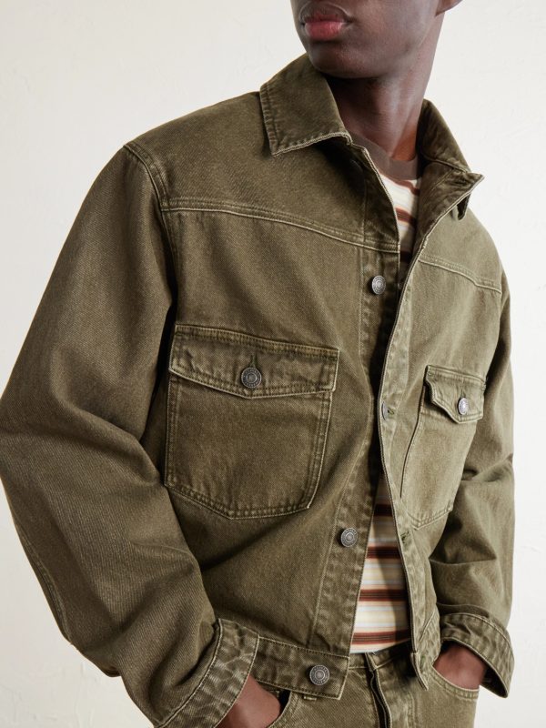 Pita Garment-Dyed Organic Denim Jacket - CU Pita Garment-Dyed Organic Denim Jacket - CU