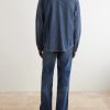 Tukutuku Embroidered Denim Shirt - BK Tukutuku Embroidered Denim Shirt - BK