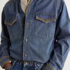 Tukutuku Embroidered Denim Shirt - CU Tukutuku Embroidered Denim Shirt - CU